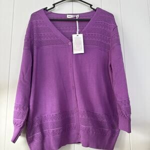 GRACE KARIN Women's 2025 Cropped Cardigan 3/4 Sleeve Lightweight Crochet XL DD2